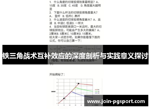 铁三角战术互补效应的深度剖析与实践意义探讨